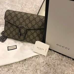 dionysus gg supreme canvas wallet on a chain